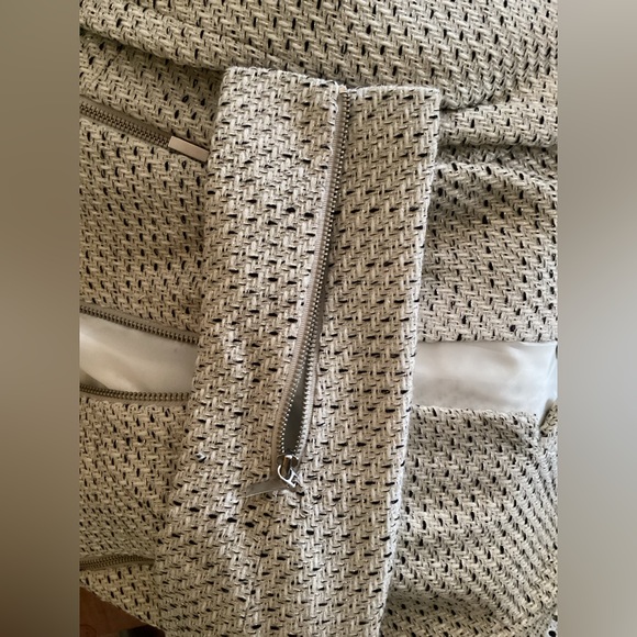 NWOT a.n.a. Moto tweed style jacket with zippers size small. - Picture 5 of 7